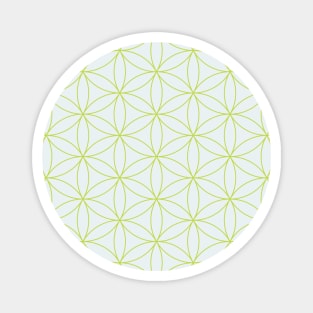Green sacred geometry Magnet